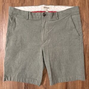 Goodthreads Mens Army Green Chino Shorts Size 38 Casual Stretch Preppy VGUC
